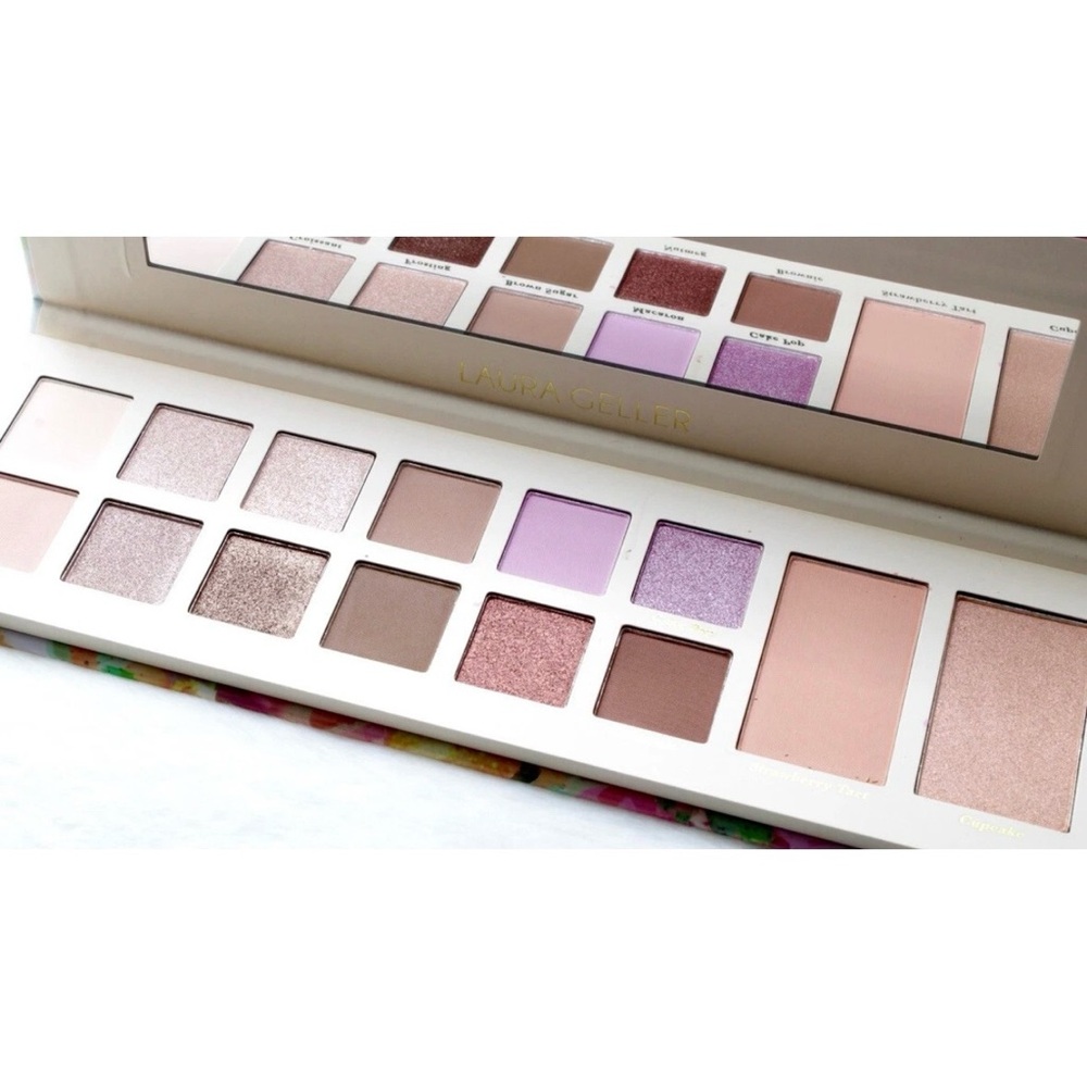 NIB Laura Geller SWEET AS SUGAR 12 Pan Eyeshadow Palette 1 Highlighter & 1 Blush - Picture 4 of 9